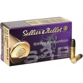 Патрон Sellier & Bellot кал .22 LR куля HV HP маса кулі 38 гран (2.45 г) 375 м / з 