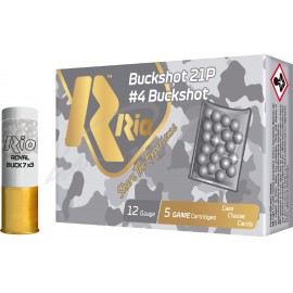 Патрон RIO Royal Buck 21P NEW кал. 12/70 картач 6,2 мм навеска 28 г 