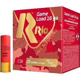 Патрон RIO Game Load C16 NEW (без контейнера) кал. 16/70 дріб №00 (4.5 мм) навішування 28 г 