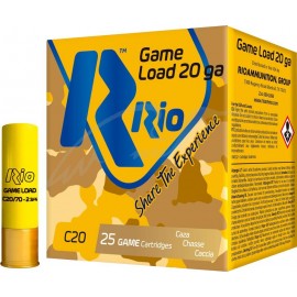 Патрон RIO Game Load C20 кал. 20/70 дробь №4/0 (5,0 мм) навеска 28 г