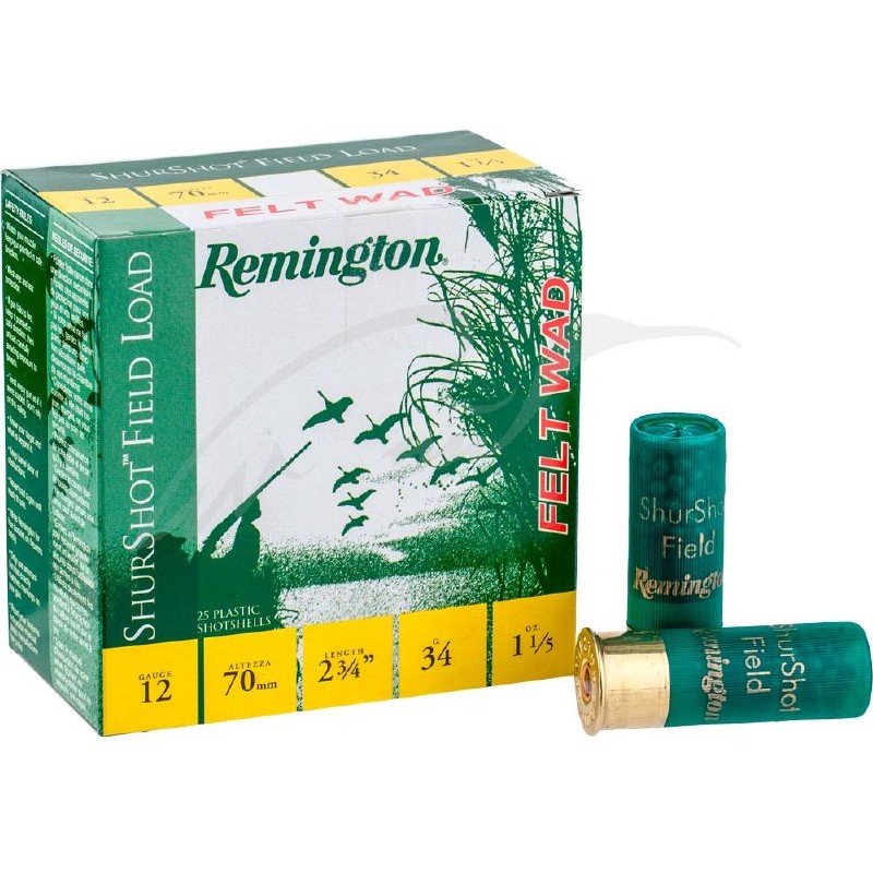 Патрон Remington Shurshot Field Load FW кал.12/70 дрібь №5 (2,9 мм) навеска 32 грамм/1 1/8 унції. Без контейнера. 