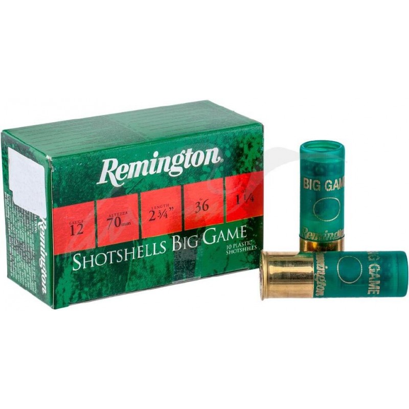 Патрон Remington Big Game кал. 12/70 дріб №3/0 (4,3 мм) навішування 36