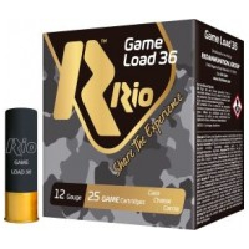 Патрон RIO Game Load-36 NEW кал. 12/70 (Rio100) дріб №2 (3.75 мм) навішування 36 г